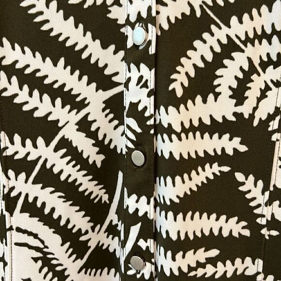 TALBOTS BOTANICAL MAXI SHIRTDRESS - Picture 8 of 13